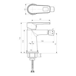 Baterie pentru bideu Volle Solar (Chrome) Thumb