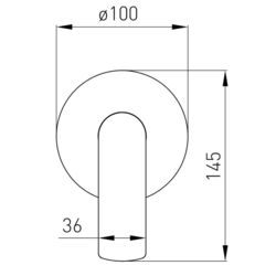 Baterie pentru dus Volle Cante 1512.101401 (Chrome) Thumb
