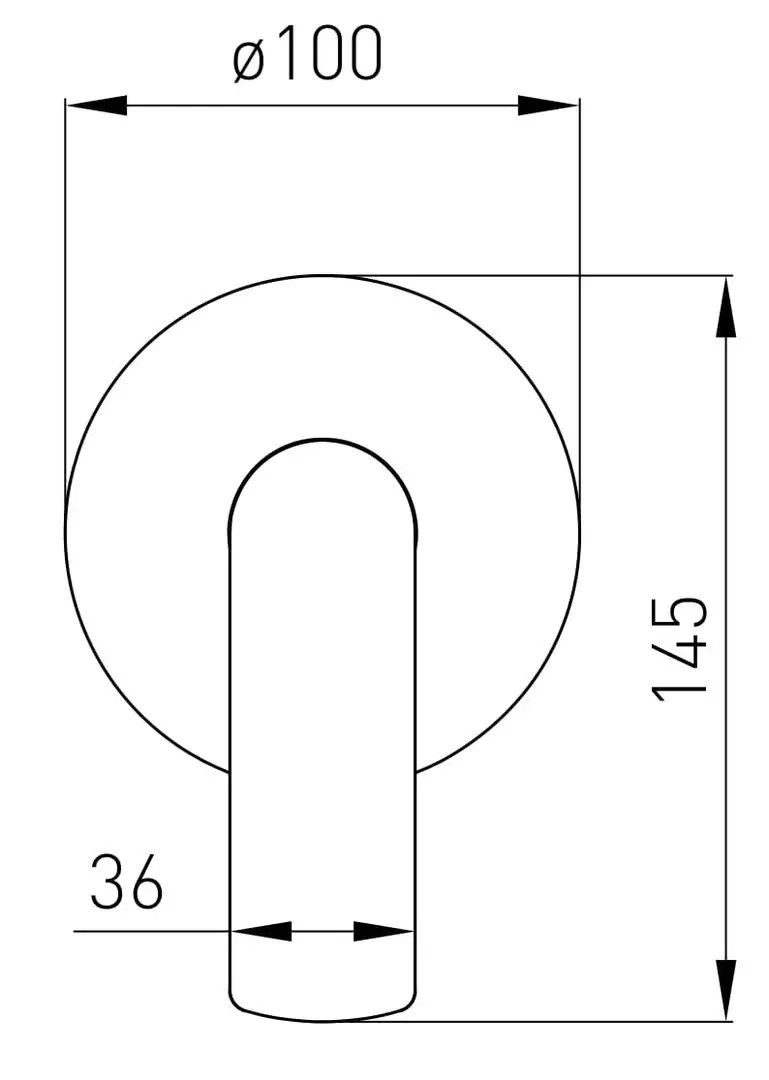 Baterie pentru dus Volle Cante 1512.101401 (Chrome) - 3