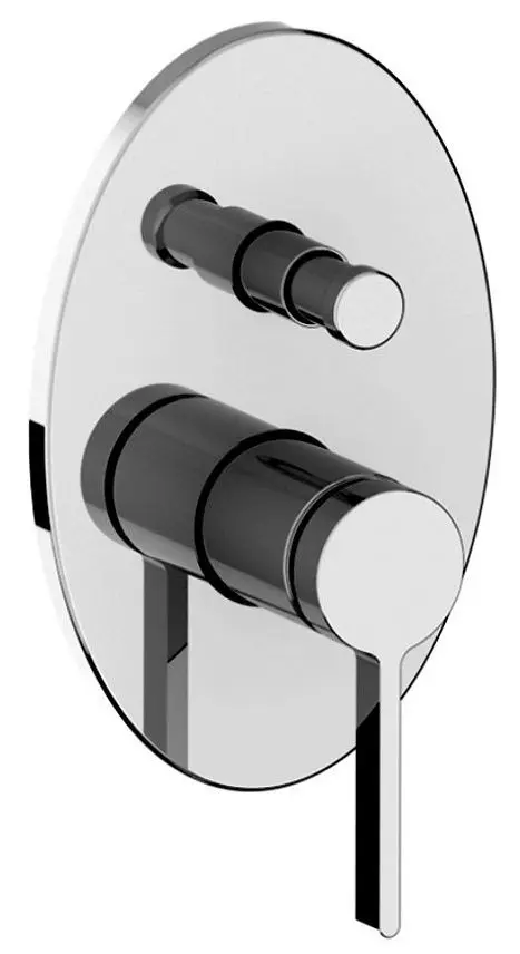 Baterie pentru dus cu montare ascunsa Volle Mora 1537.100301 (Chrome) - 2