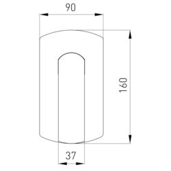 Смеситель для душа Volle Solo 1510.101401 (Chrome) Thumb
