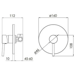 Смеситель для душа Volle Cruze 1547.100202 (Brushed Nickel) Thumb