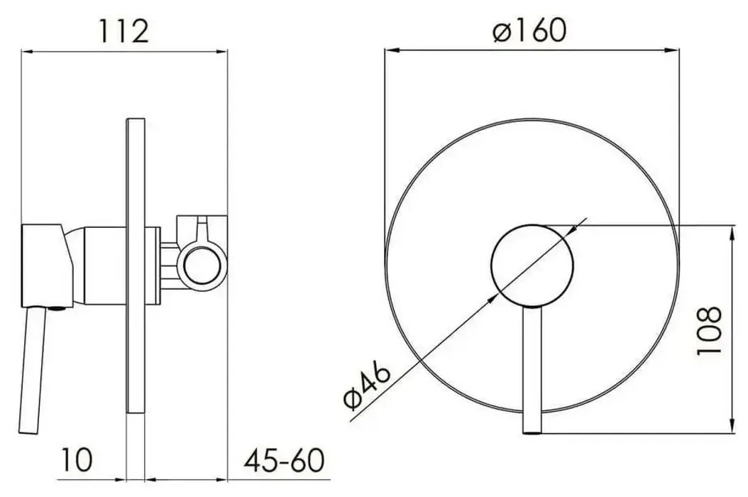 Смеситель для душа Volle Cruze 1547.100202 (Brushed Nickel)