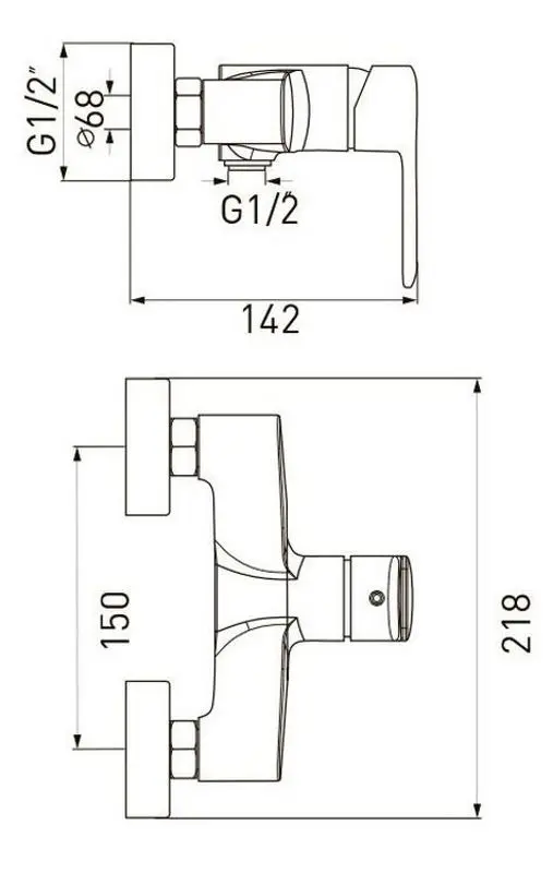 Baterie pentru dus Volle Fiesta 1534.100101 (Chrome) - 3