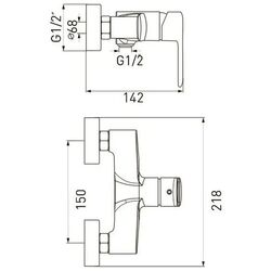 Baterie pentru dus Volle Fiesta 1534.100104 (Black) Thumb