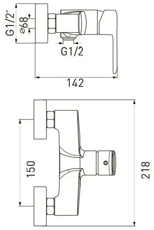Baterie pentru dus Volle Fiesta 1534.100104 (Black) - 3