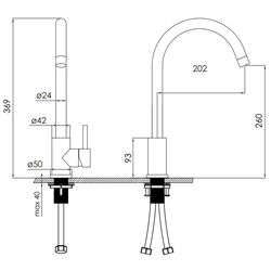 Baterie pentru bucatarie Volle Cruze 1547.110104 (Black) Thumb