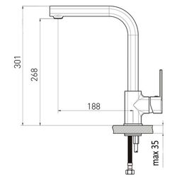 Baterie pentru chiuveta Volle Sota 1538.110104 (Black) Thumb