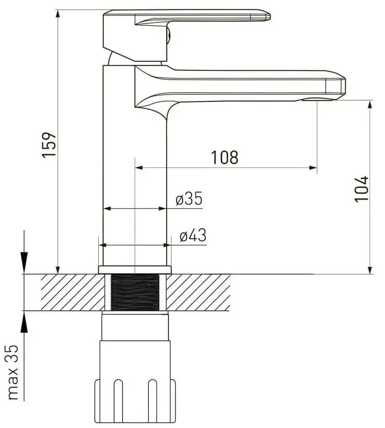 Baterie pentru lavoar Volle Fiesta 1534.010104 (Black) - 3