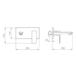 Baterie pentru lavoar Volle Leon 1511.010301 (Chrome) Thumb