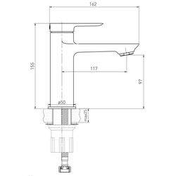 Baterie pentru lavoar Volle Libra 15201100 (Chrome) Thumb