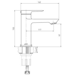 Baterie pentru lavoar Volle Libra 1521.010104 (Black) Thumb