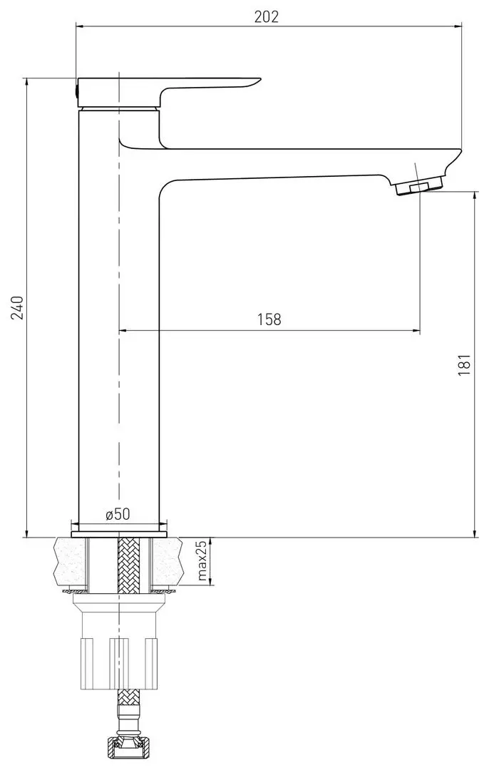 Baterie pentru lavoar Volle Libra 1521.010204 (Black) - 4