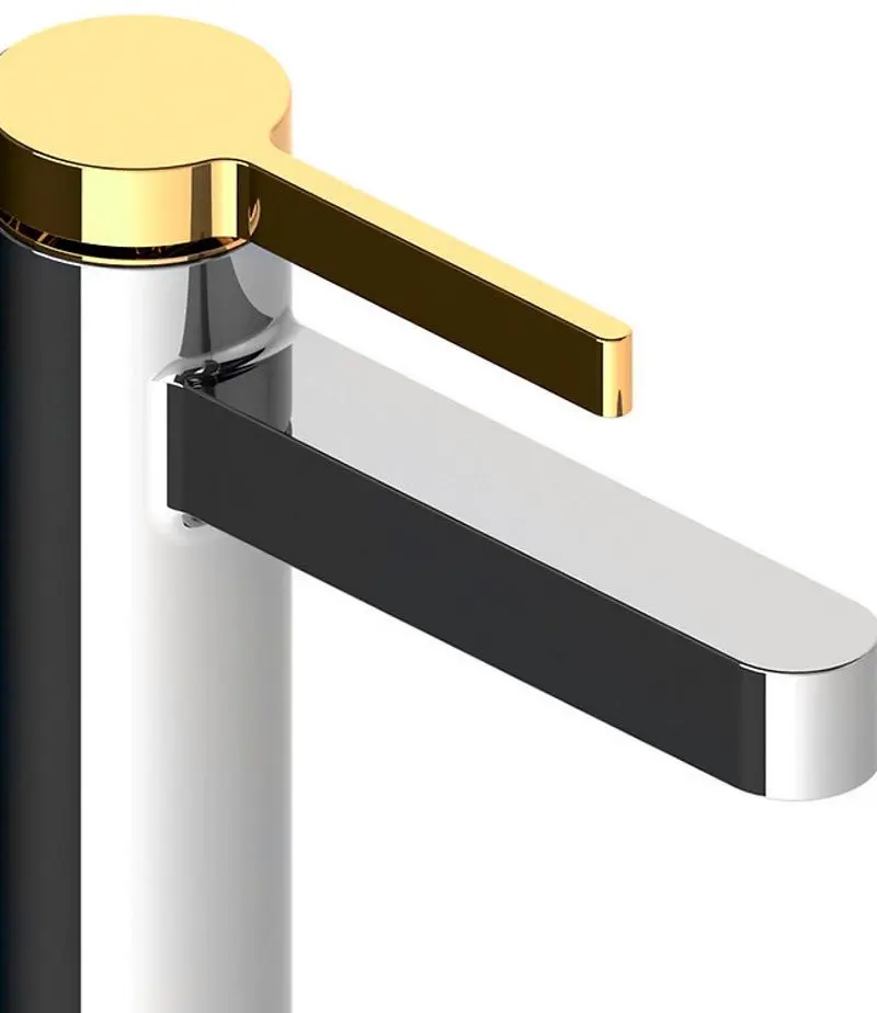 Baterie pentru lavoar Volle Mora 1537.010122 (Chrome/Gold)