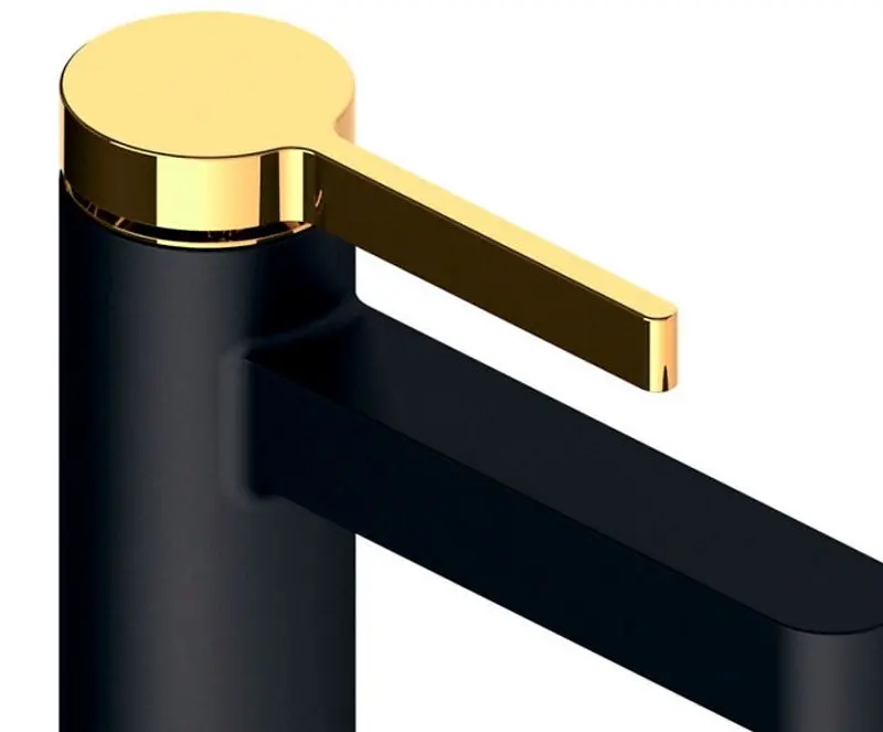 Baterie pentru lavoar Volle Mora 1537.010126 (Black/Gold)