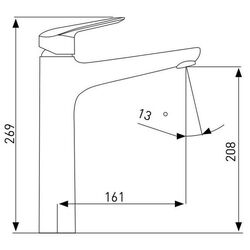 Baterie pentru lavoar Volle Nemo 15141200 (Chrome) Thumb