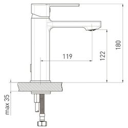 Baterie pentru lavoar Volle Sota 1538.010104 (Black) Thumb