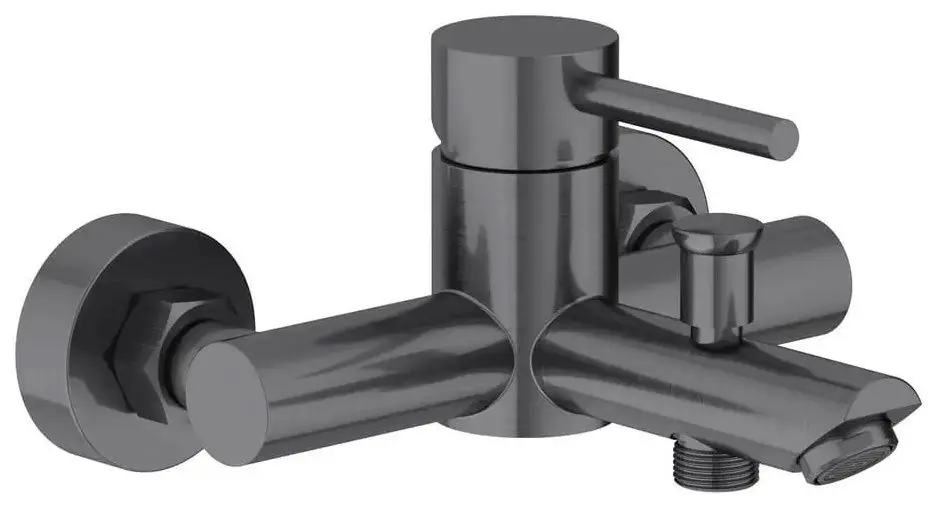 Смеситель для ванны и душа Volle Cruze 1547.030106 (Graphite)