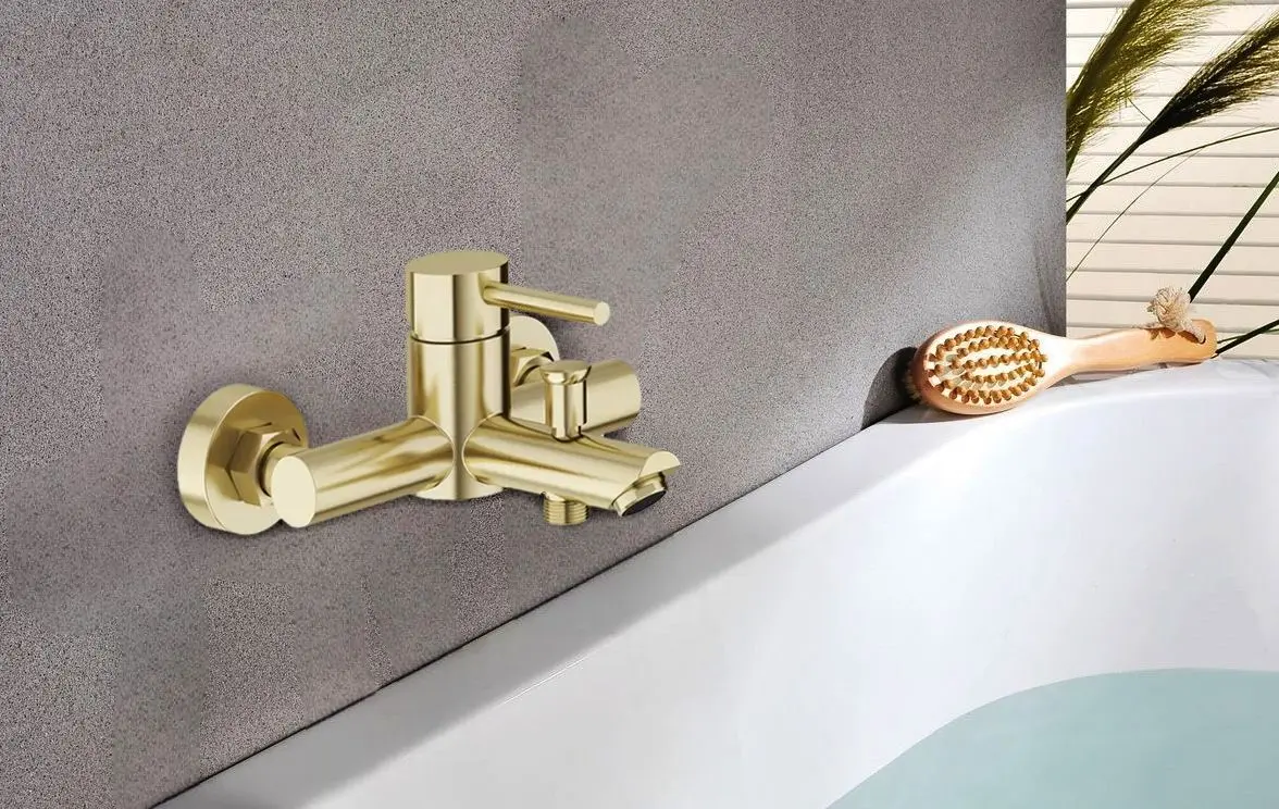 Baterie pentru cada si dus Volle Cruze 1547.030115 (Brushed Gold)