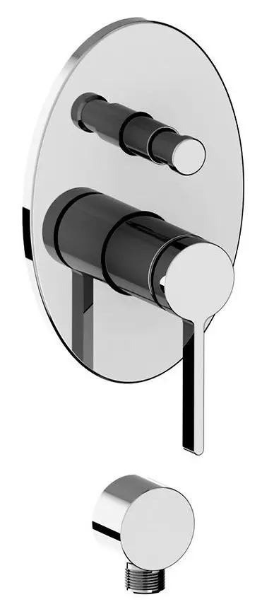 Смеситель для ванны и душа Volle Mora 1537.100201 (Chrome)