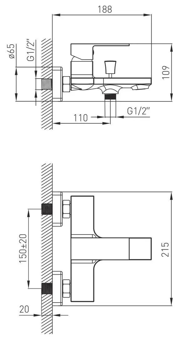 Baterie pentru cada Volle Leon 15212100 (Chrome) - 2