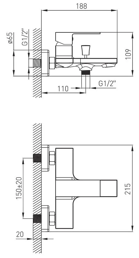 Baterie pentru cada Volle Leon 15212100 (Chrome) - 3