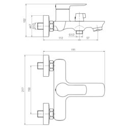 Baterie pentru cada Volle Libra 15202100 (Chrome) Thumb