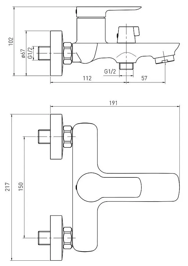 Baterie pentru cada Volle Libra 1521.030101 (Chrome) - 3