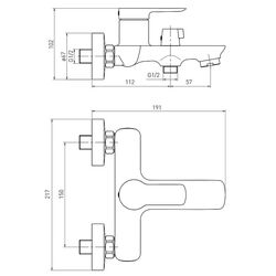 Baterie pentru cada Volle Libra 1521.030104 (Black) Thumb
