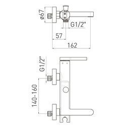 Baterie pentru cada Volle Mora 1537.030101 (Chrome) Thumb