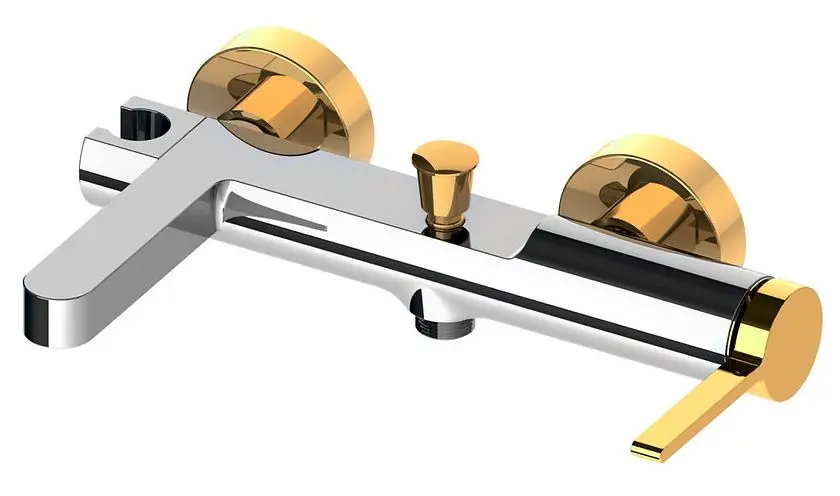 Baterie pentru cada si dus Volle Mora 1537.030122 (Chrome/Gold)