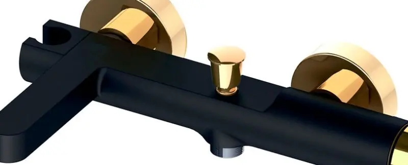 Baterie pentru cada si dus Volle Mora 1537.030126 (Black/Gold)