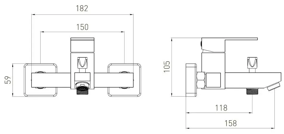 Baterie pentru cada si dus Volle Pardo 1548.030101 (Chrome) - 3