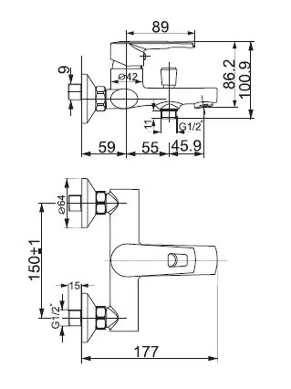 Baterie pentru cada Volle Solar 1530.030101 (Chrome) - 2