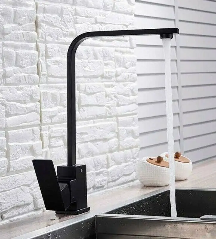 Baterie pentru chiuveta Zerix Kub-011 (Black) - 3