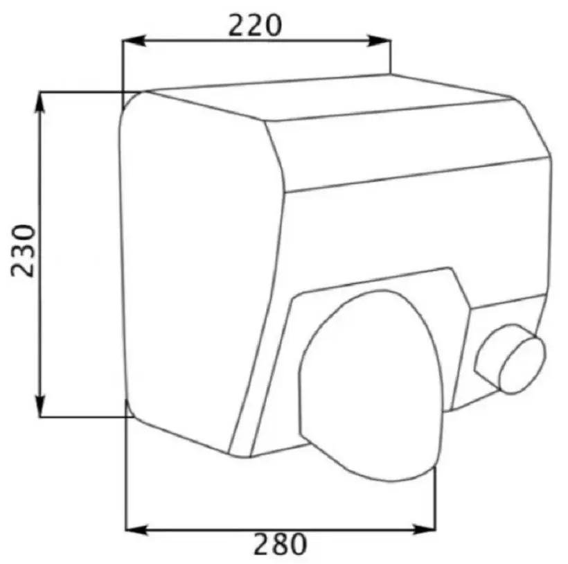 Электросушилка для рук Potato D0095 (Inox)