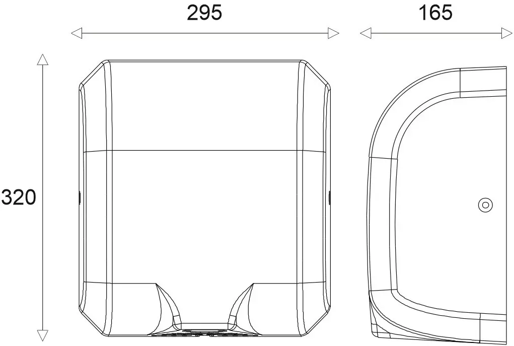 Электросушилка для рук Uniplast JetDry KW-1036 (Black)