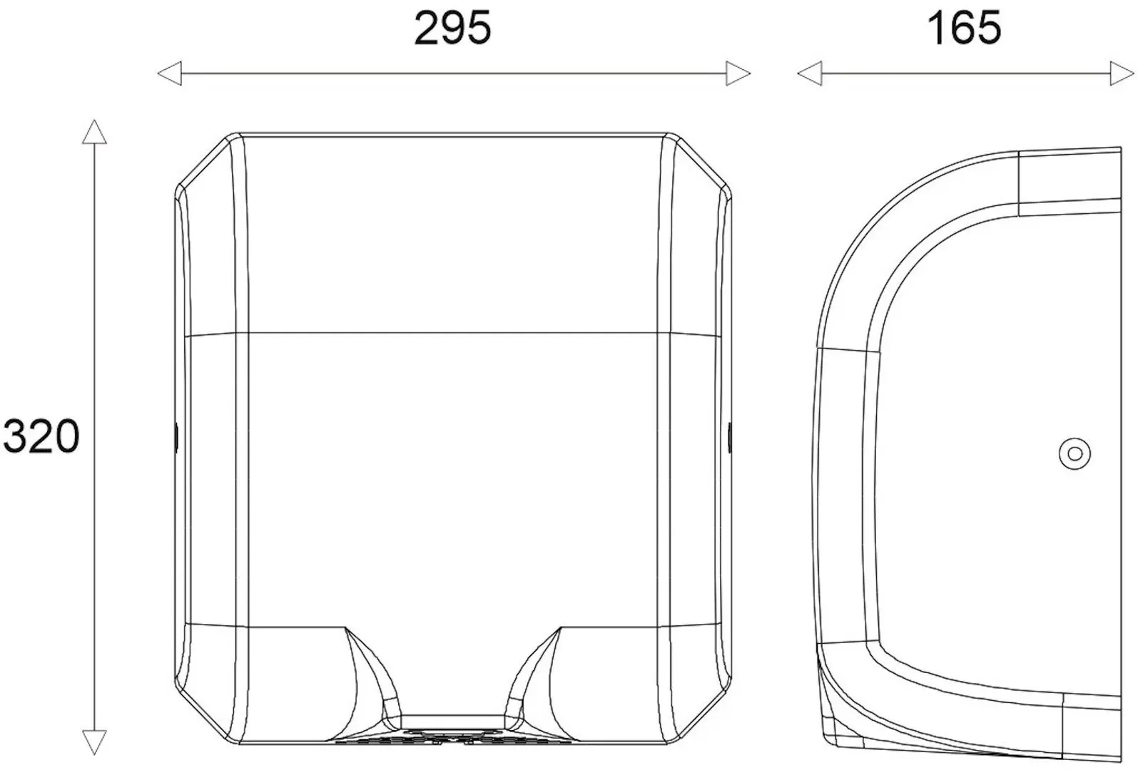 Uscator electric pentru maini Uniplast JetDry KW-1036 (Inox Matte) - 3