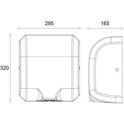 Электросушилка для рук Uniplast JetDry KW-1036 (White) Thumb
