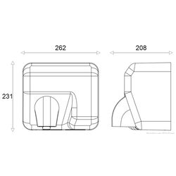 Электросушилка для рук Uniplast SaniDry KW-1004 (White) Thumb