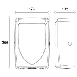 Электросушилка для рук Uniplast ThinDry KW-1019 (White) Thumb