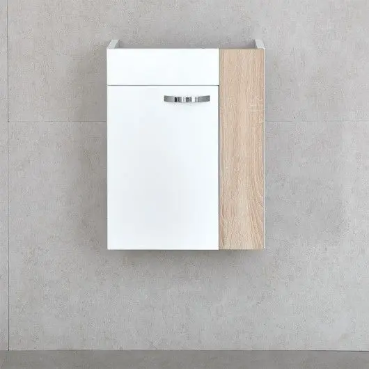 Dulap sub lavoar Bayro Promo Komo 400 R (White Gloss/Sonoma) - 2