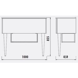 Dulap sub lavoar Creavit Zeon ZE0100.00.BB (White) Thumb