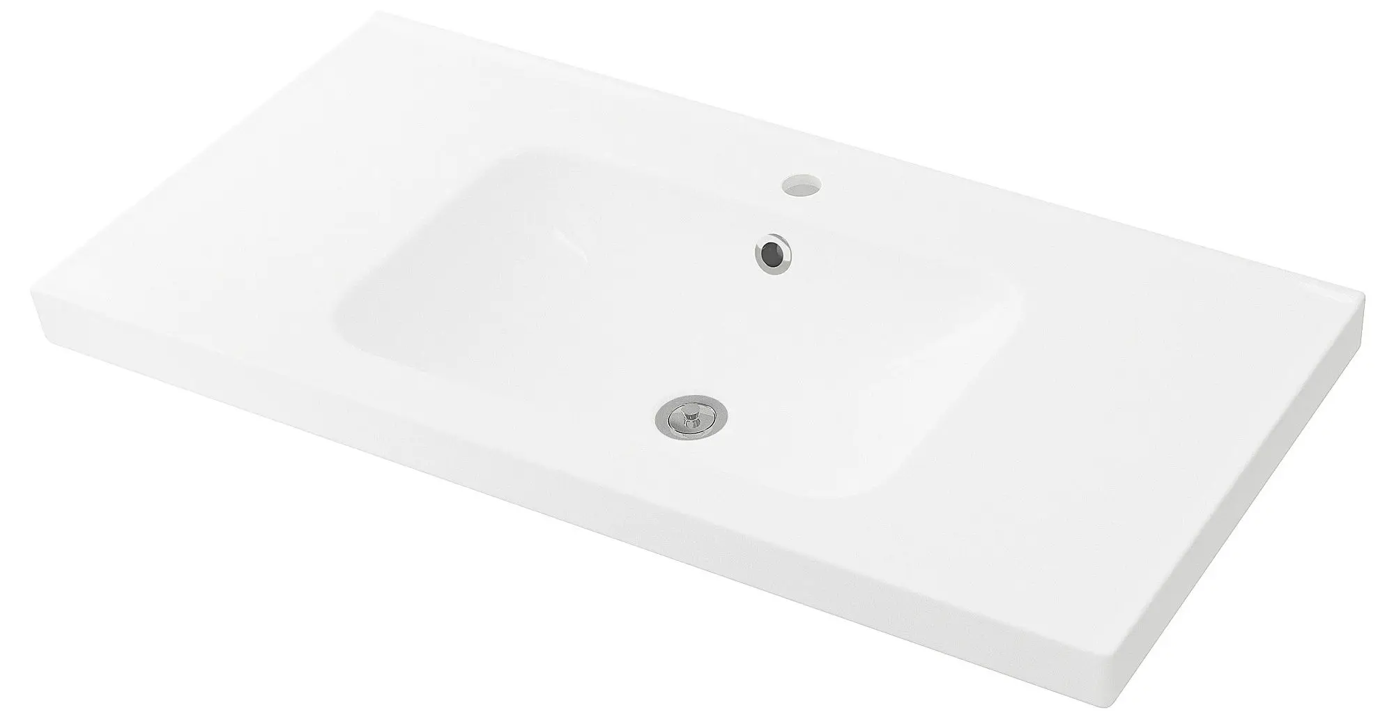 Набор тумбы с раковиной Ikea Godmorgon/Odensvik 2 ящика/смеситель Dalskar 103x49x64 (Под Беленый Дуб) - 2