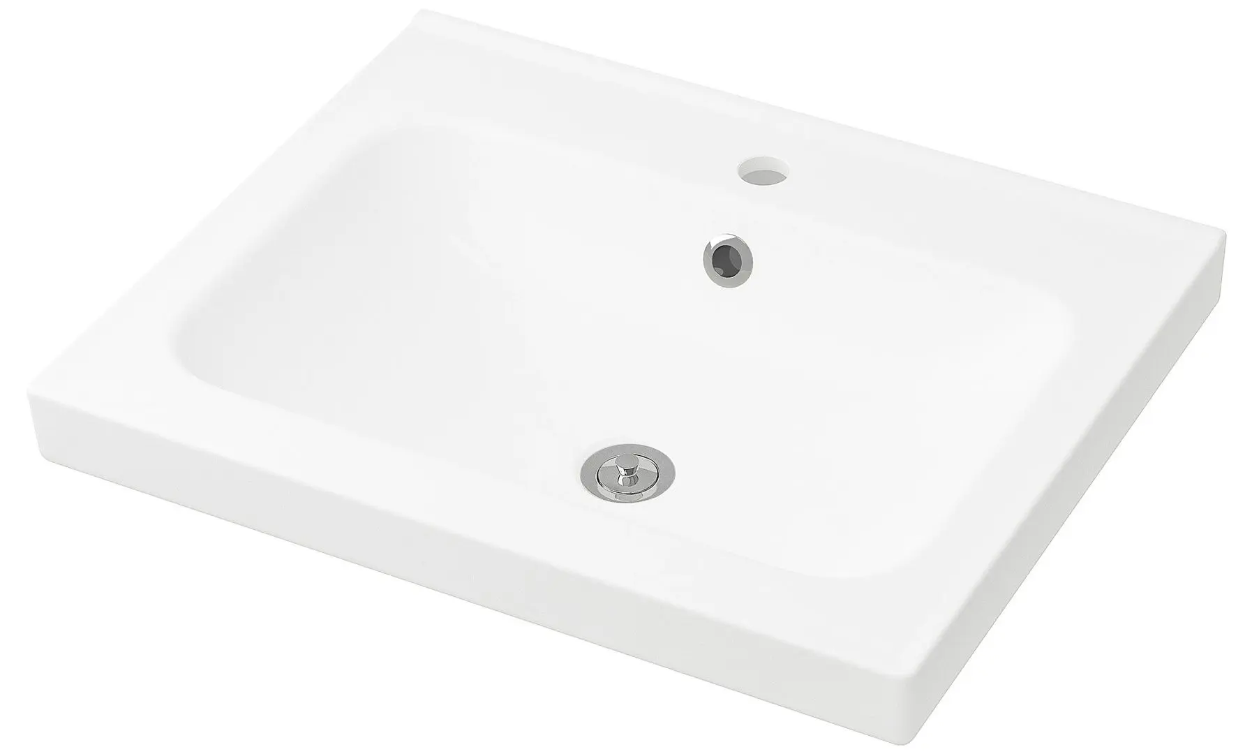 Набор тумбы с раковиной Ikea Godmorgon/Odensvik 2 ящика/смеситель Dalskar 63x49x64 (Под Беленый Дуб) - 2