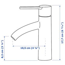 Набор тумбы с раковиной Ikea Godmorgon/Odensvik 2 ящика/смеситель Dalskar 63x49x64 (Под Беленый Дуб) Thumb