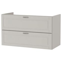 Набор тумбы с раковиной Ikea Godmorgon/Odensvik 2 ящика/смеситель Hamnskar 103x49x64 (Кашён Серый) Thumb