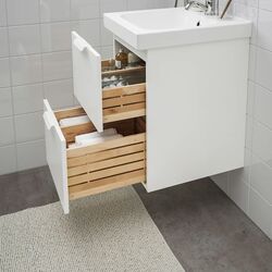 Набор тумбы с раковиной Ikea Godmorgon/Odensvik 2 ящика/смеситель Pilkan 43x49x64 (Белый) Thumb