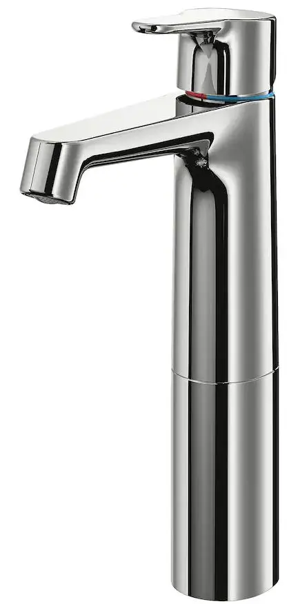 Набор тумбы с раковиной Ikea Godmorgon/Tolken/Horvik раковина 45x32/смеситель 62x49x72 (Глянцевый Белый/Белый) - 4