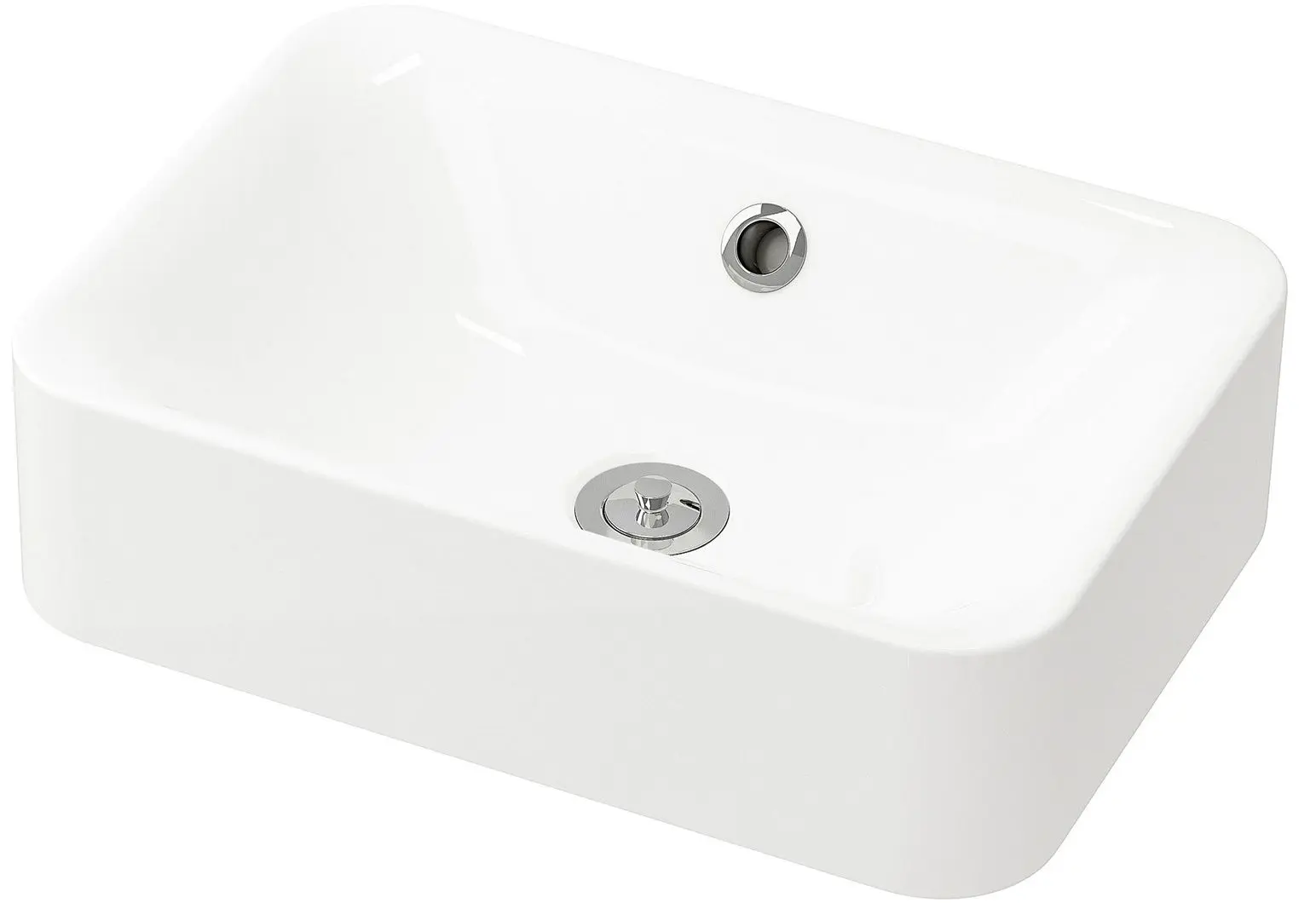 Набор тумбы с раковиной Ikea Godmorgon/Tolken/Horvik раковина 45x45/смеситель 102x49x72 (Белый/Антрацит) - 3